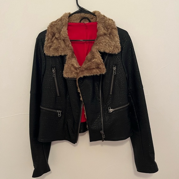 Free People Faux Leather Jacket - Picture 2 of 3